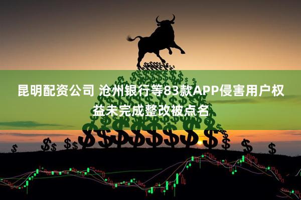 昆明配资公司 沧州银行等83款APP侵害用户权益未完成整改被点名