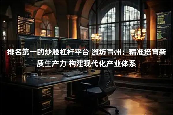 排名第一的炒股杠杆平台 潍坊青州：精准培育新质生产力 构建现代化产业体系